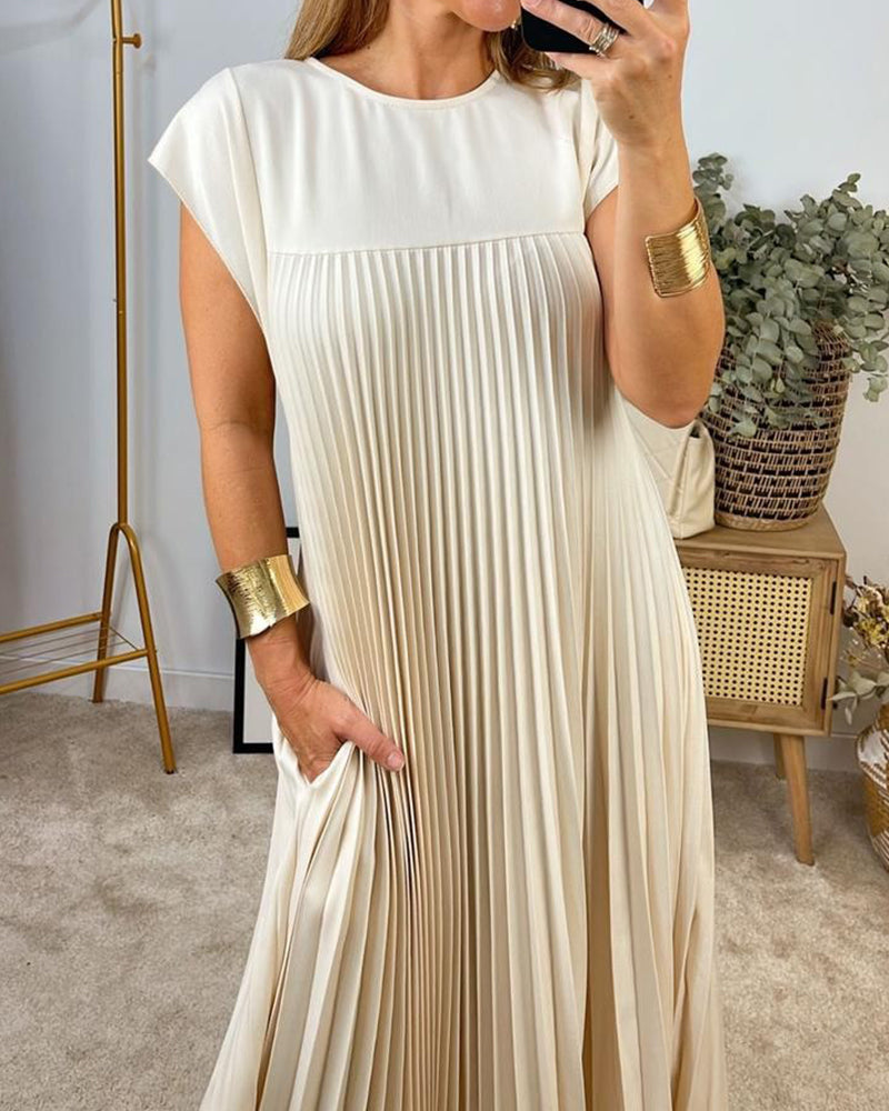 Edith™ | Abito Maxi a Pieghe