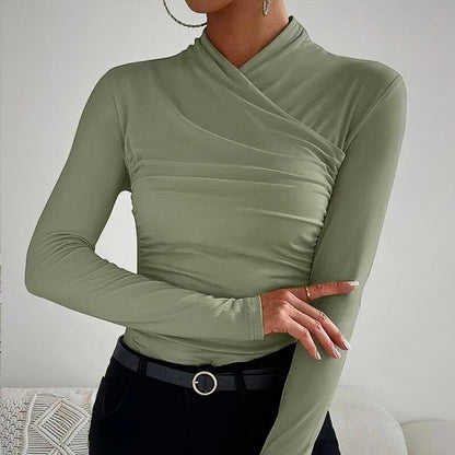 JANE - Top classico con scollo incrociato