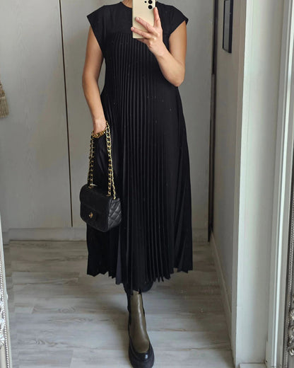 Edith™ | Abito Maxi a Pieghe