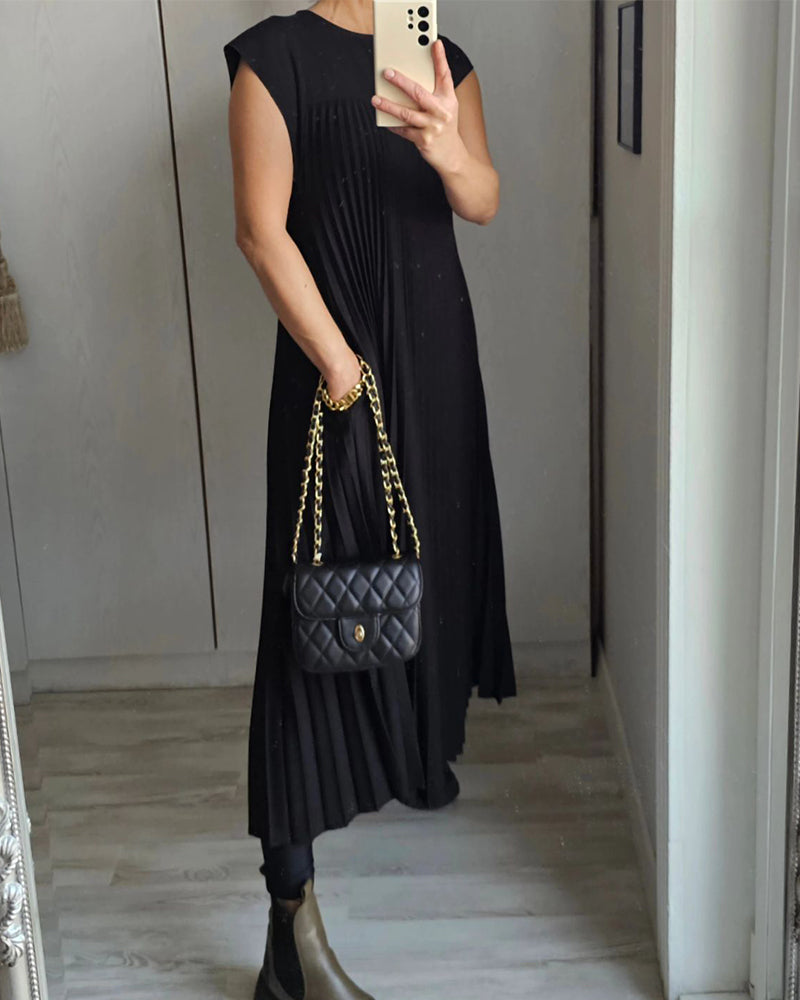 Edith™ | Abito Maxi a Pieghe