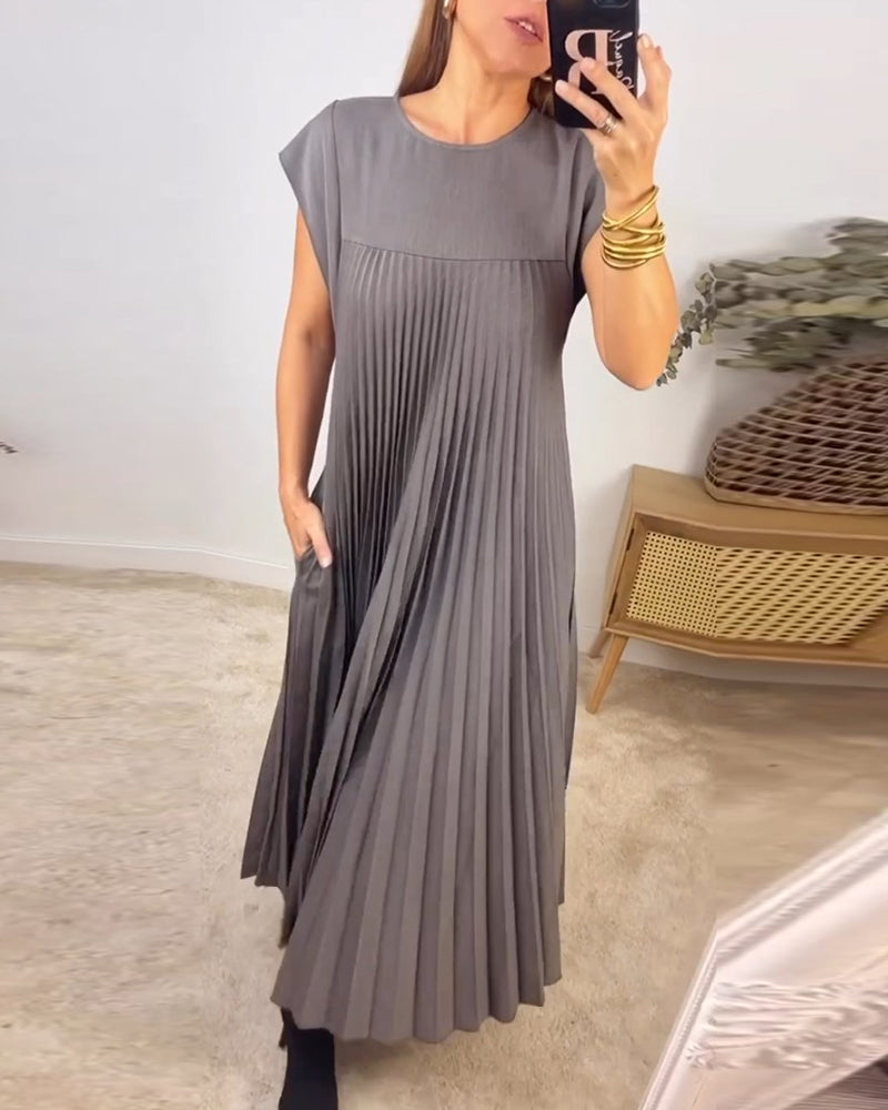 Edith™ | Abito Maxi a Pieghe