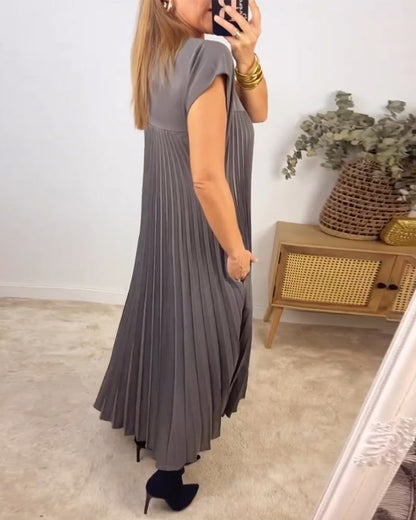 Edith™ | Abito Maxi a Pieghe