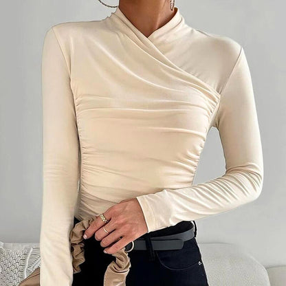 JANE - Top classico con scollo incrociato