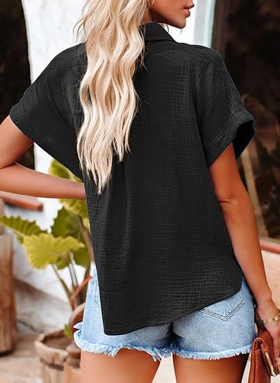 Brielle™ - Top testurizzato rilassato