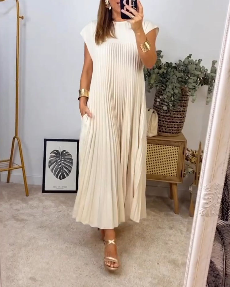 Edith™ | Abito Maxi a Pieghe