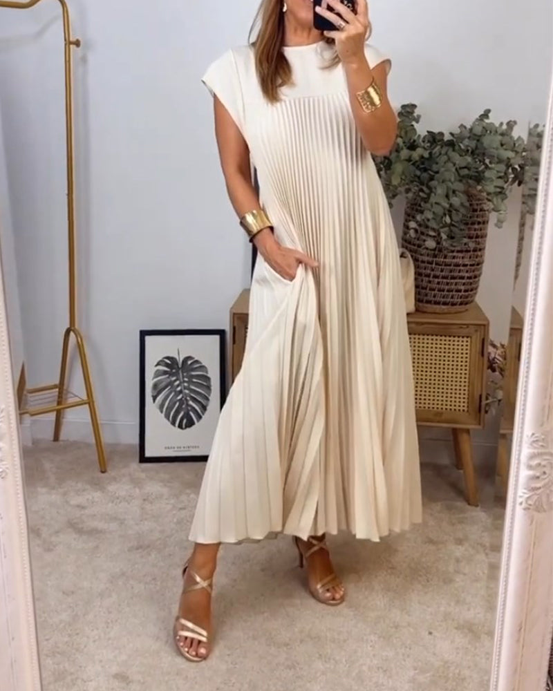 Edith™ | Abito Maxi a Pieghe